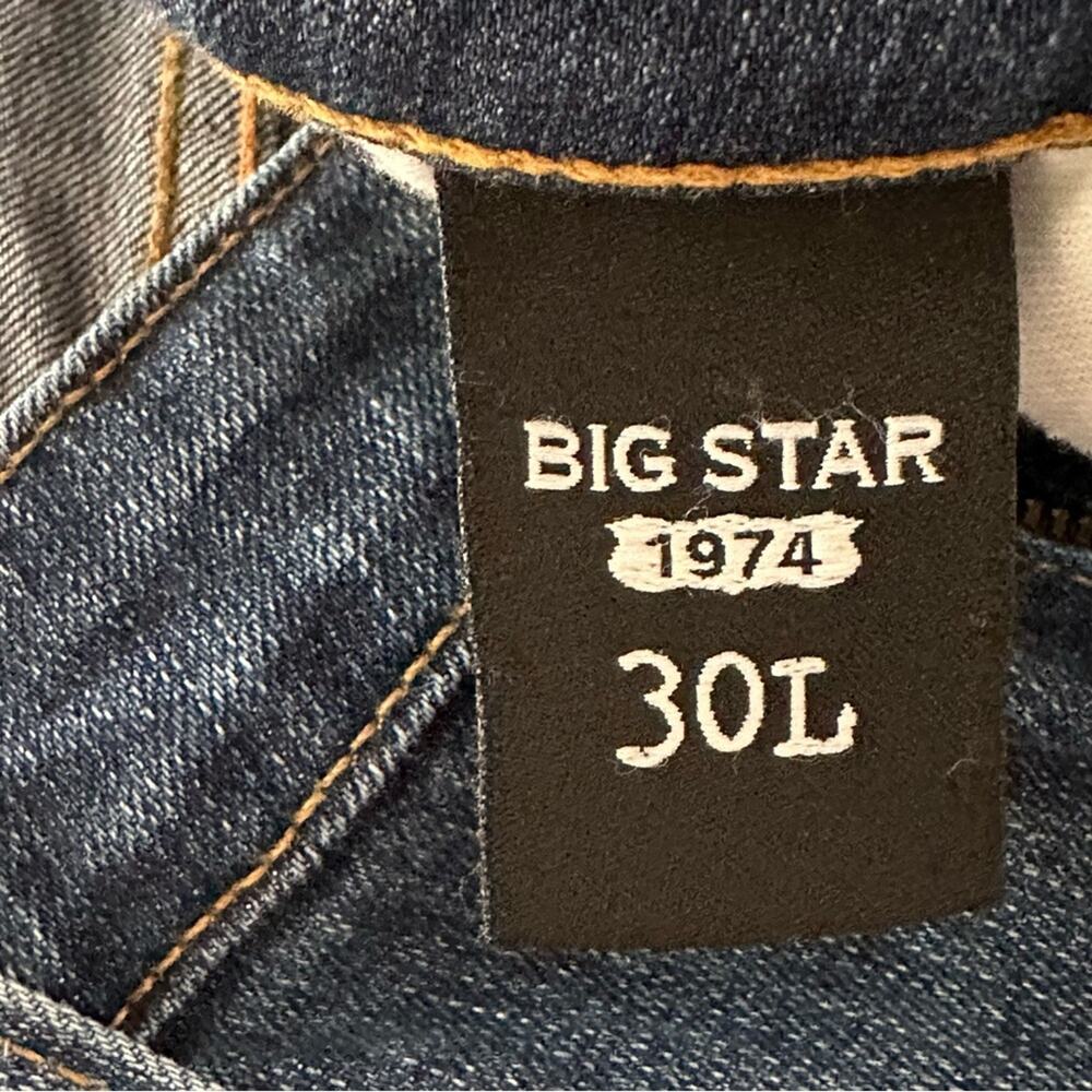 Big Star Jeans Low Rise Remy Flap Pocket Embroidered Bootcut Stretch Size 30L - Picture 11 of 12